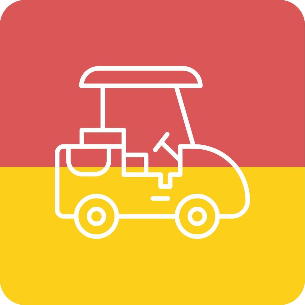 Golf Caddy Vecto Icon vector