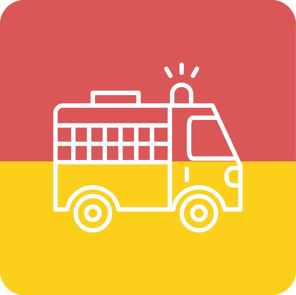 Police Van Vecto Icon vector