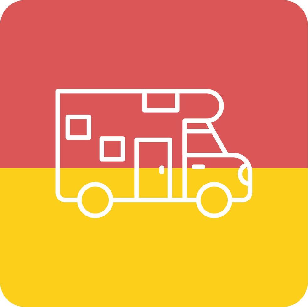 Camper Van Vecto Icon vector