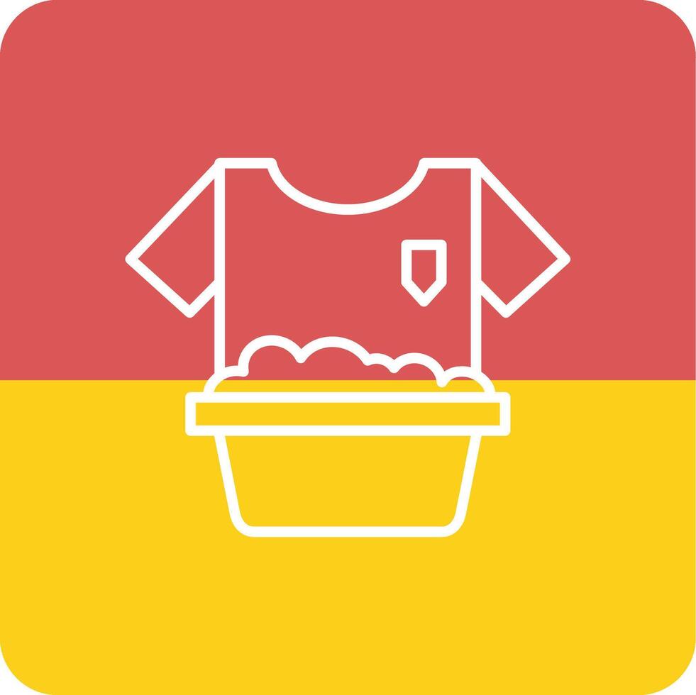 Washing Clothes Vecto Icon vector