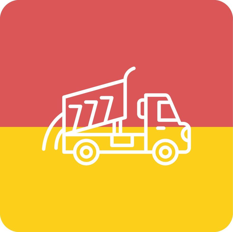 Dumper Truck Vecto Icon vector