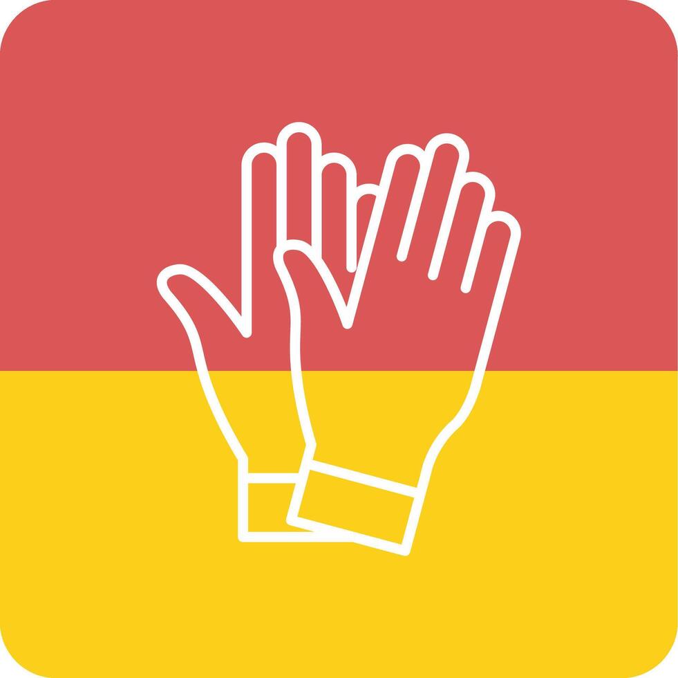 Saftey Gloves Vecto Icon vector