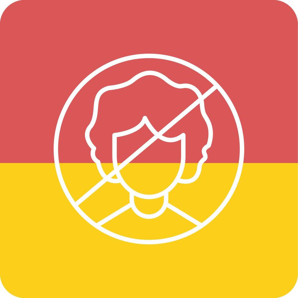 Person Not Allowed Vecto Icon vector