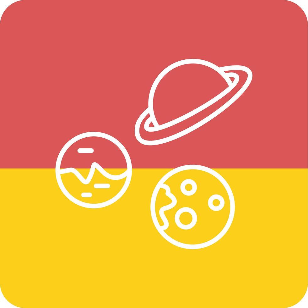 planetas vecto icono vector