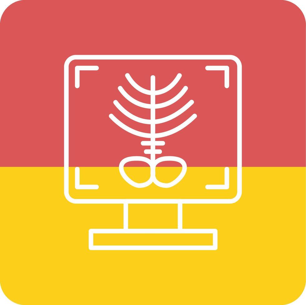 X-ray Bone Vecto Icon vector