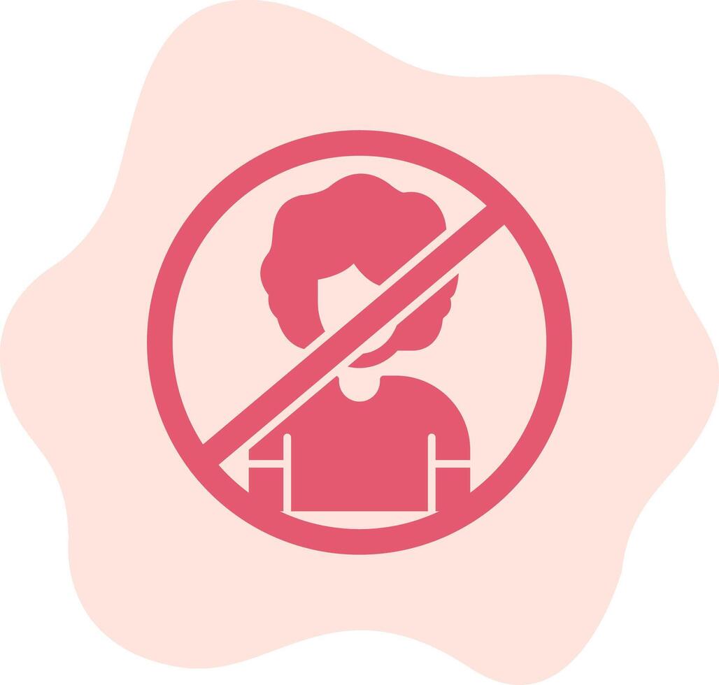 Person Not Allowed Vecto Icon vector