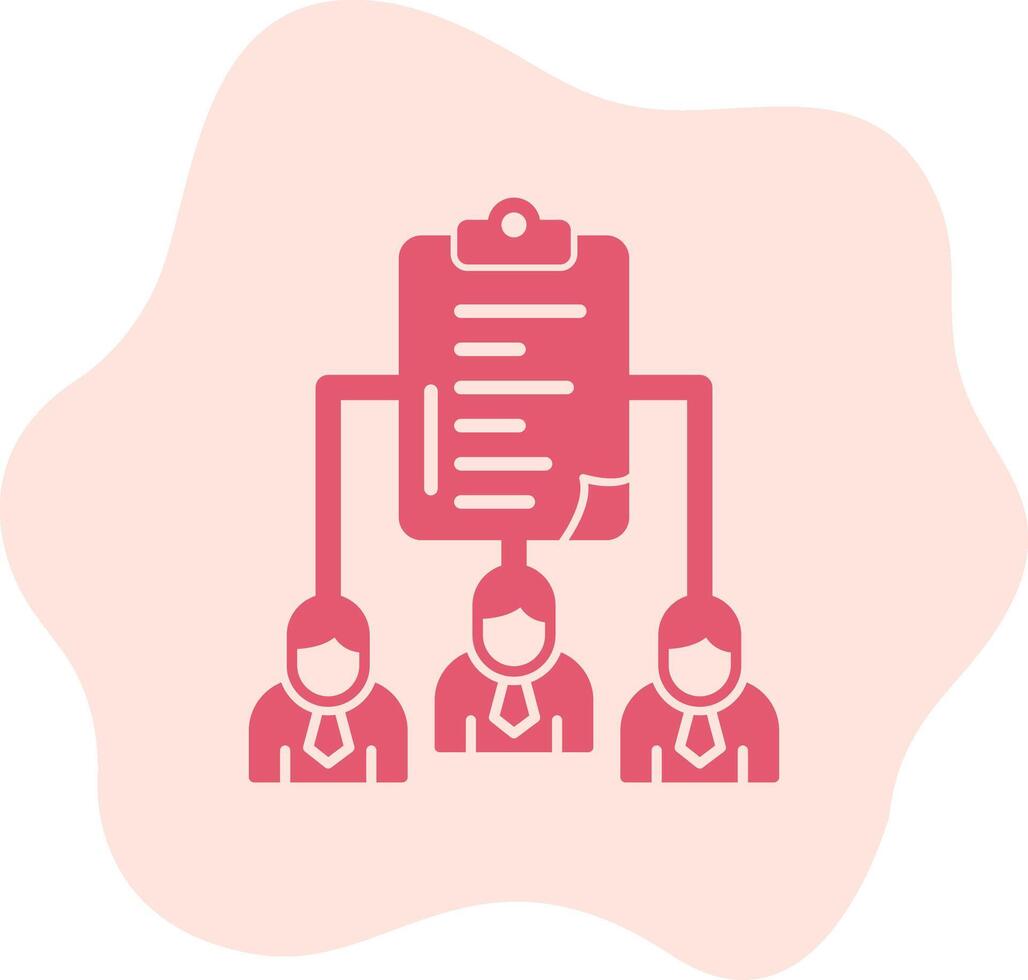 Work distribution Vecto Icon vector