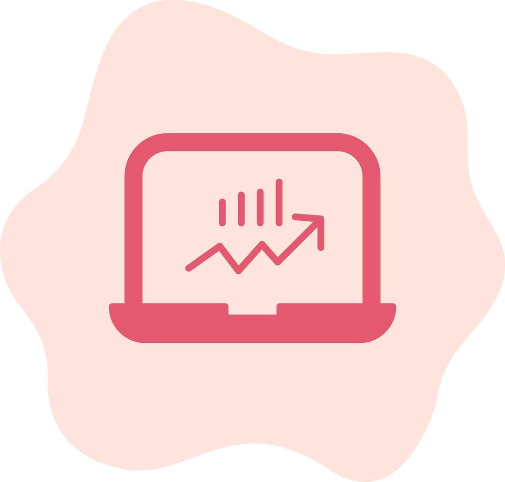 Stocks Monitoring Vecto Icon vector