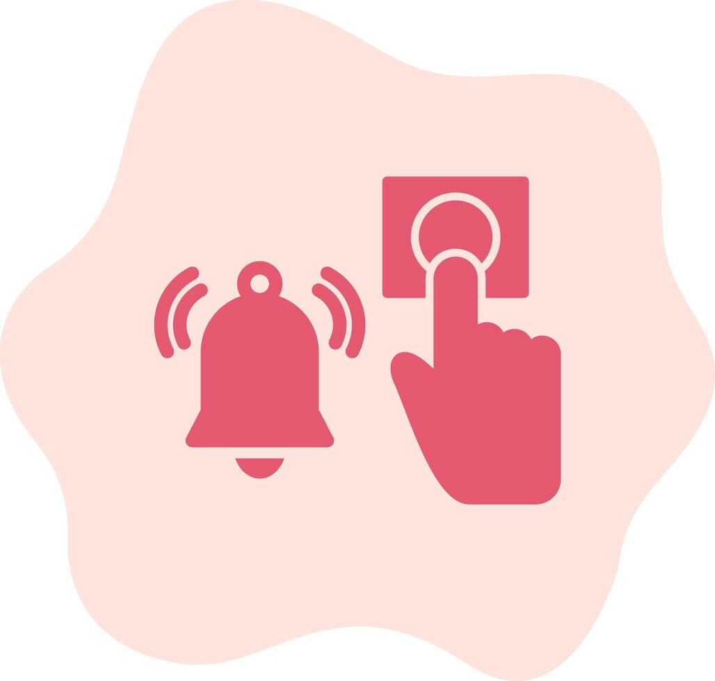 Emergency Alarm Button Vecto Icon vector
