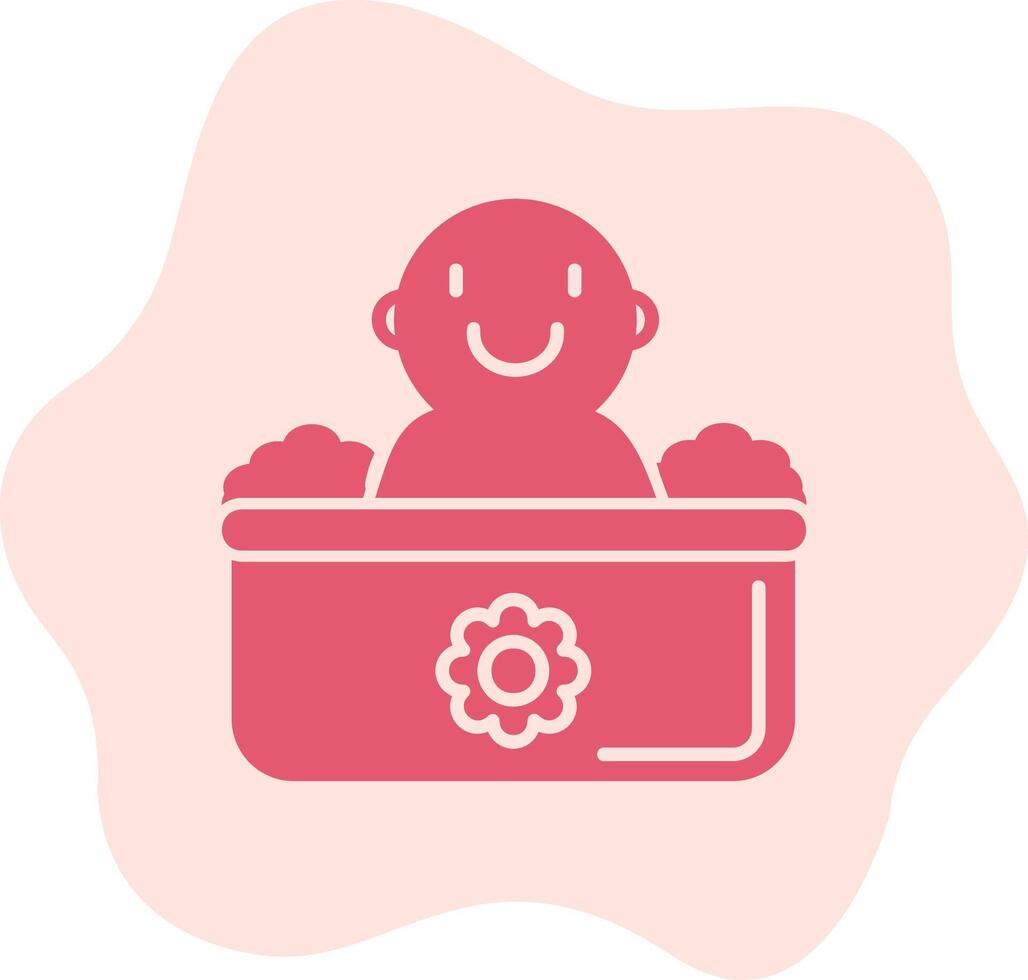 Baby Bath Vecto Icon vector