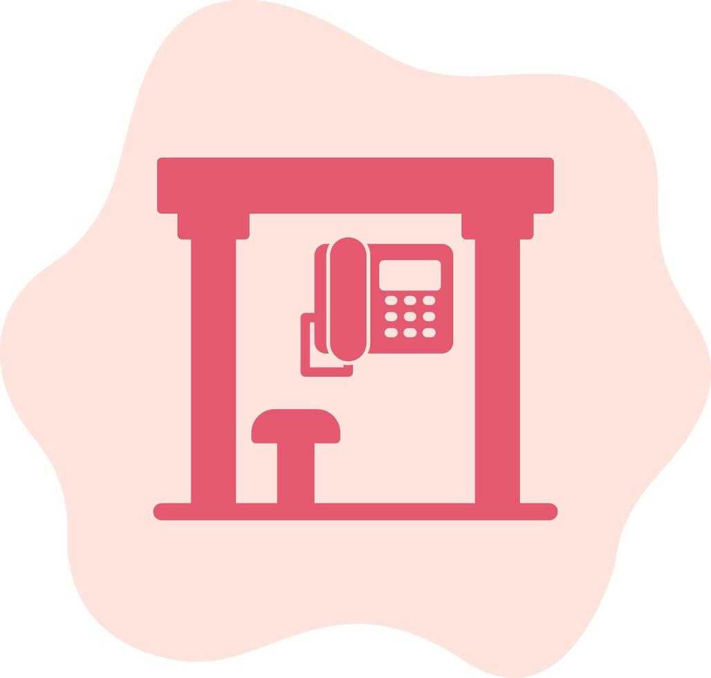 Telephone Box Vecto Icon vector