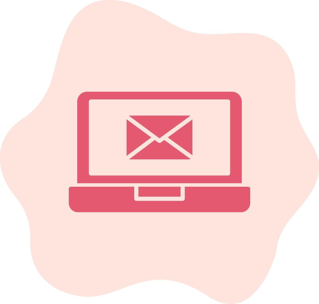 Email Laptop Vecto Icon vector