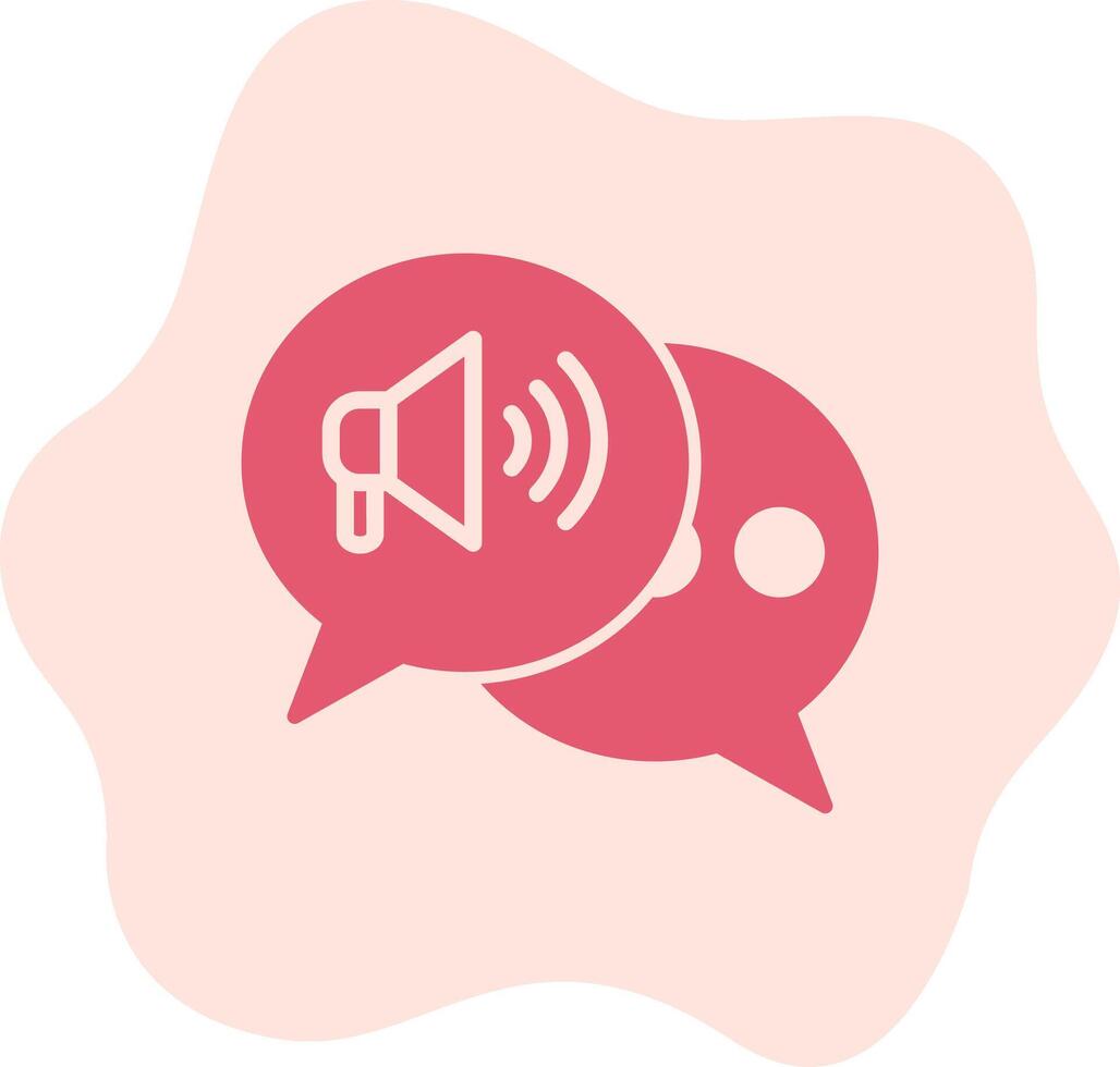 Marketing Conversation Vecto Icon vector