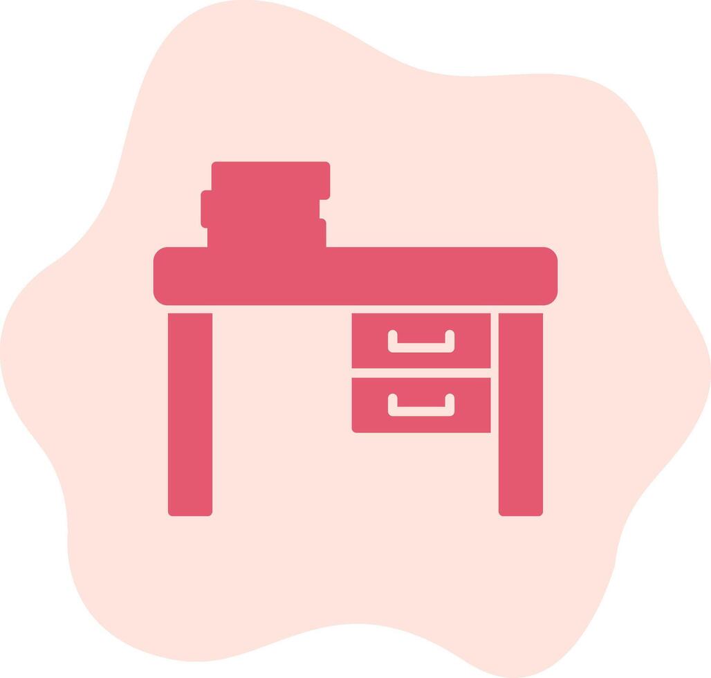 Work Desk Vecto Icon vector