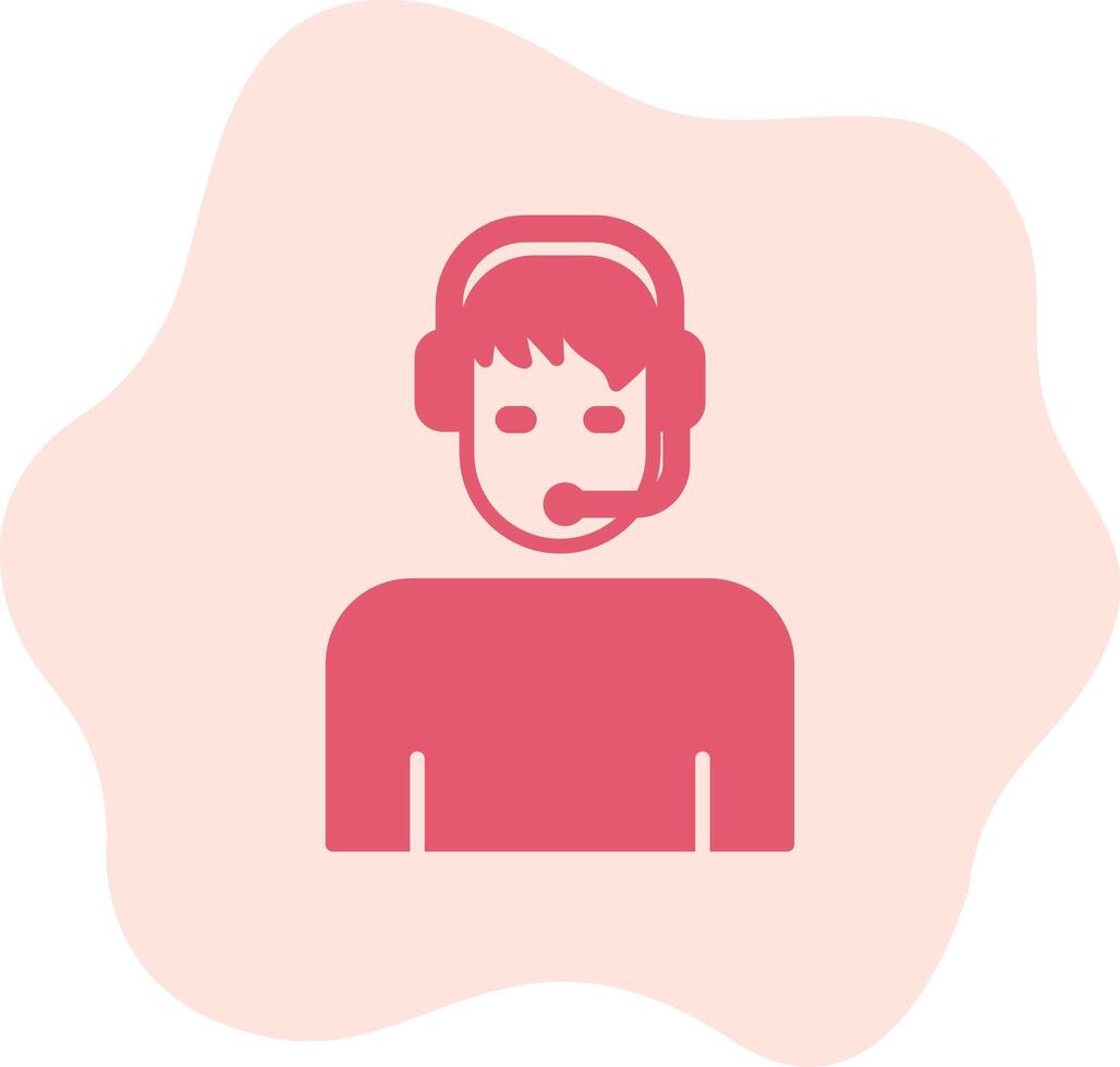 Customer Service Agent Vecto Icon vector