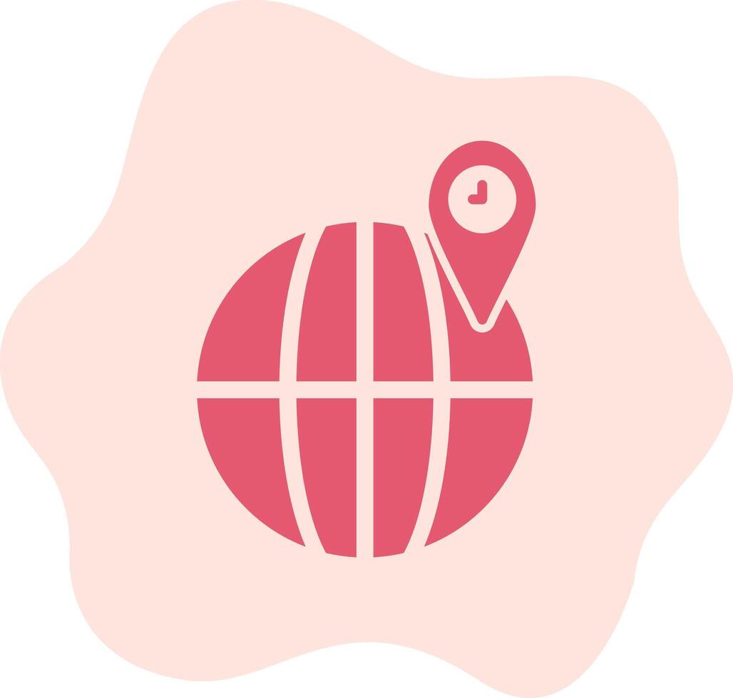 Globe Location Vecto Icon vector