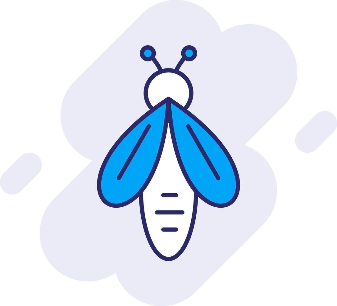 Bee Line Filled Backgroud Icon vector