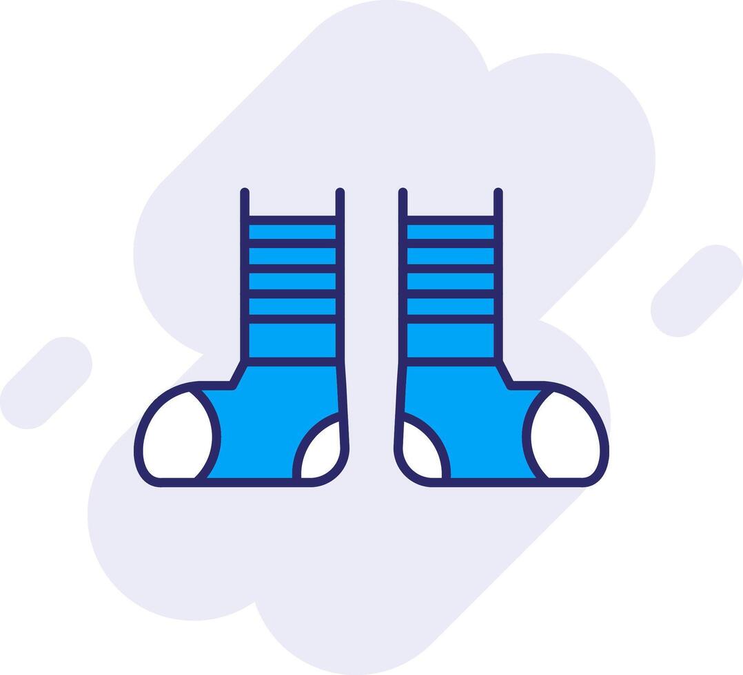 Clown Shoes Line Filled Backgroud Icon vector