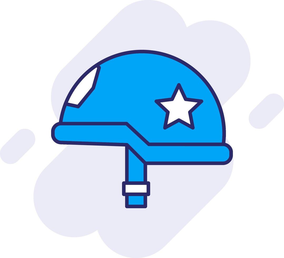 casco línea lleno fondo icono vector