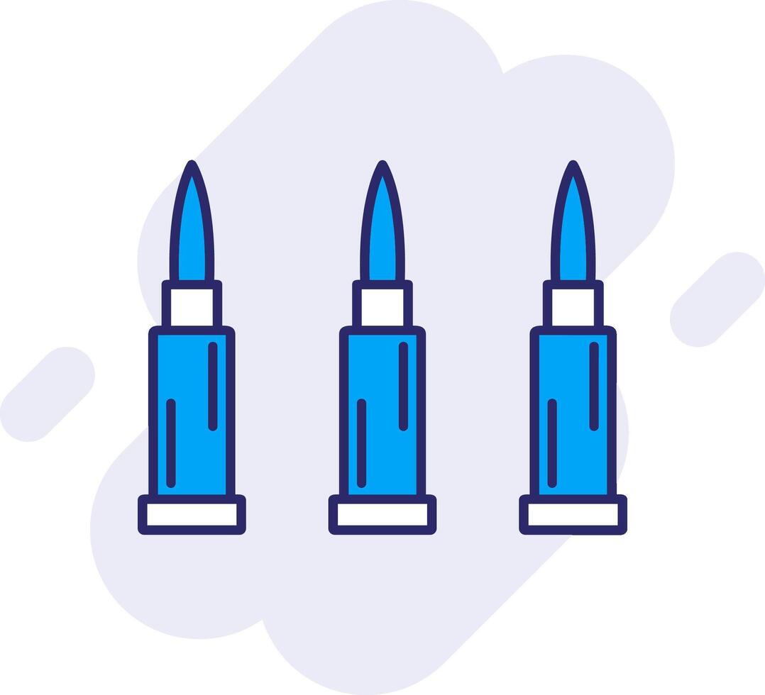 Bullets Line Filled Backgroud Icon vector