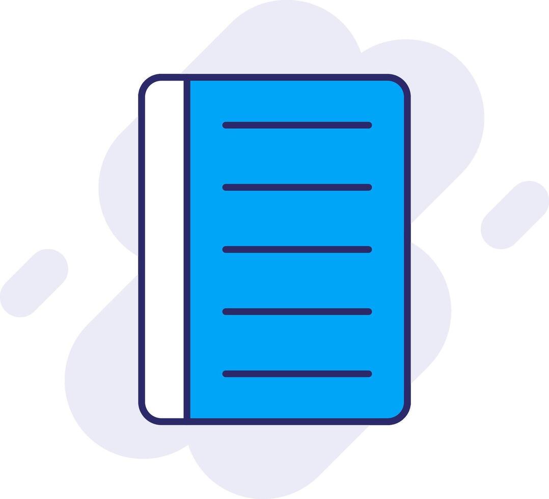 Notebook Line Filled Backgroud Icon vector