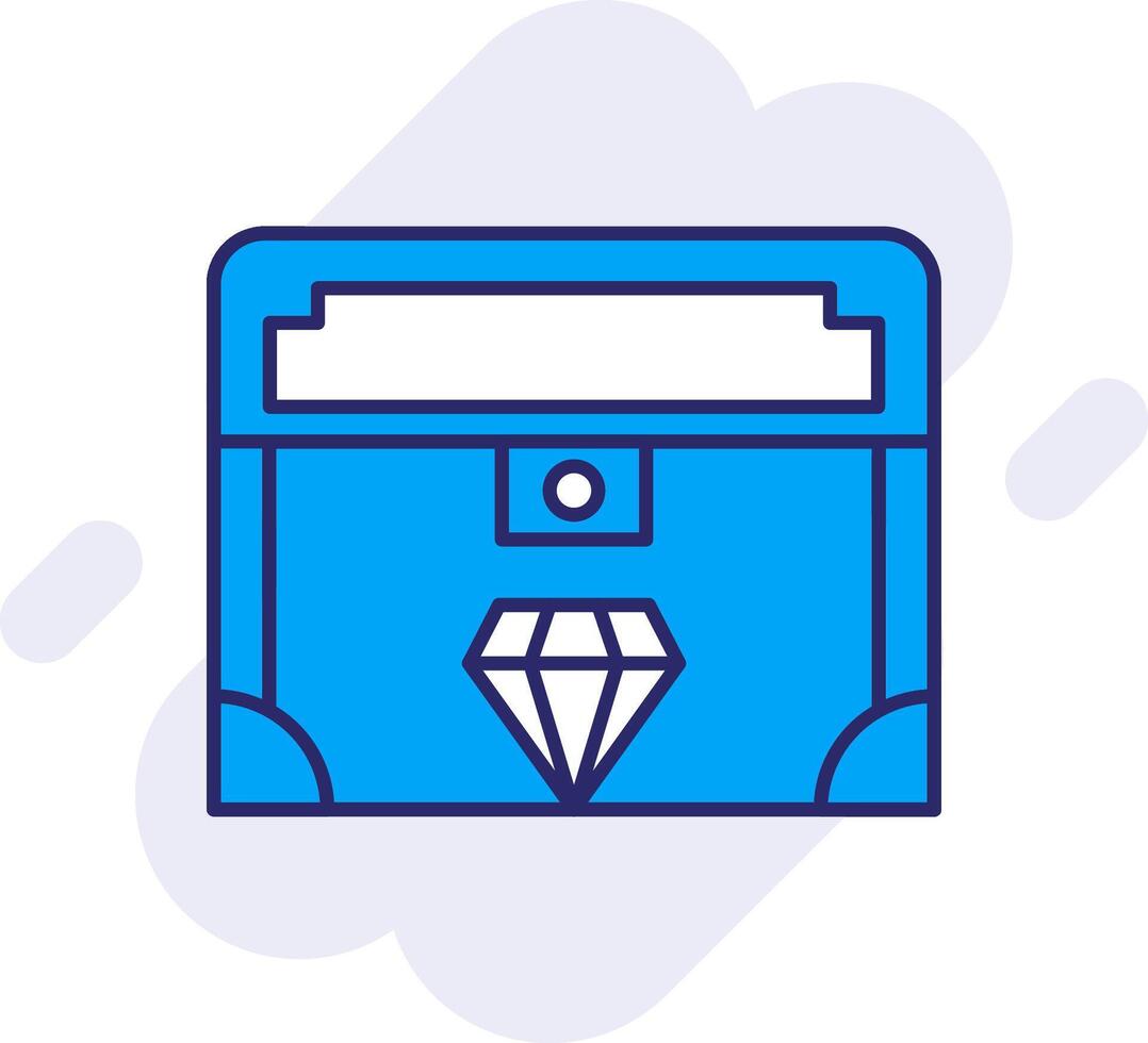 Valuable Line Filled Backgroud Icon vector