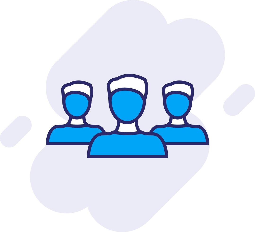 Forum Line Filled Backgroud Icon vector