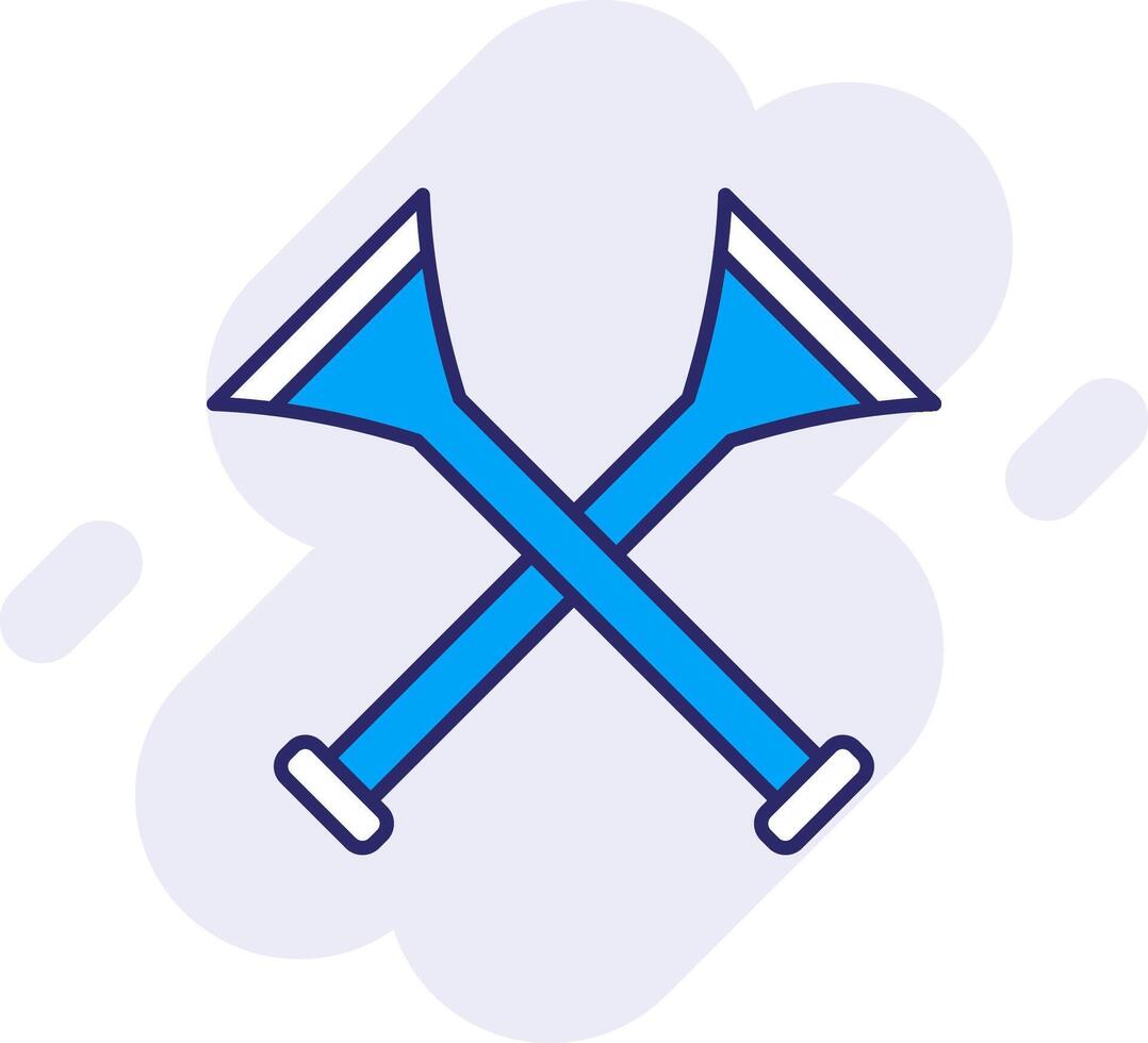 Vuvuzela Line Filled Backgroud Icon vector