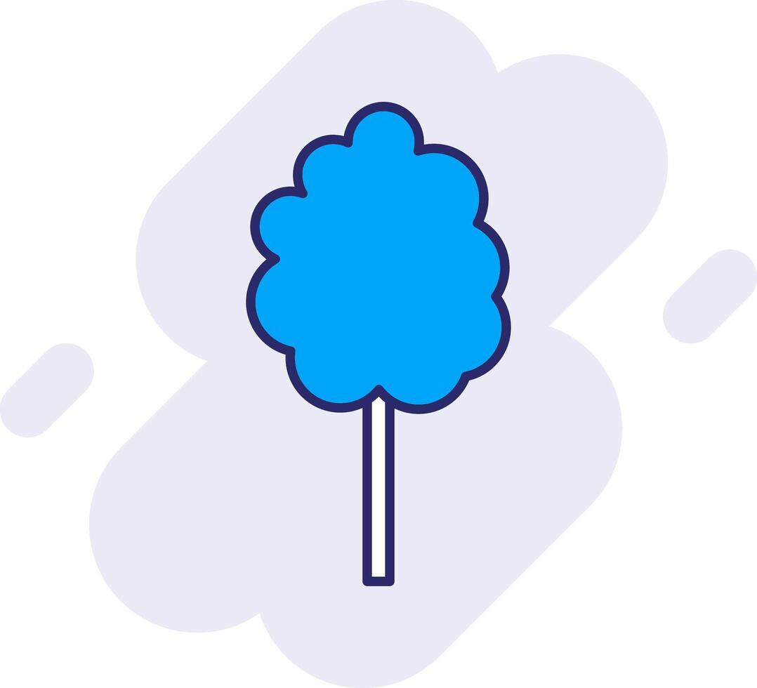 Cotton Candy Line Filled Backgroud Icon vector