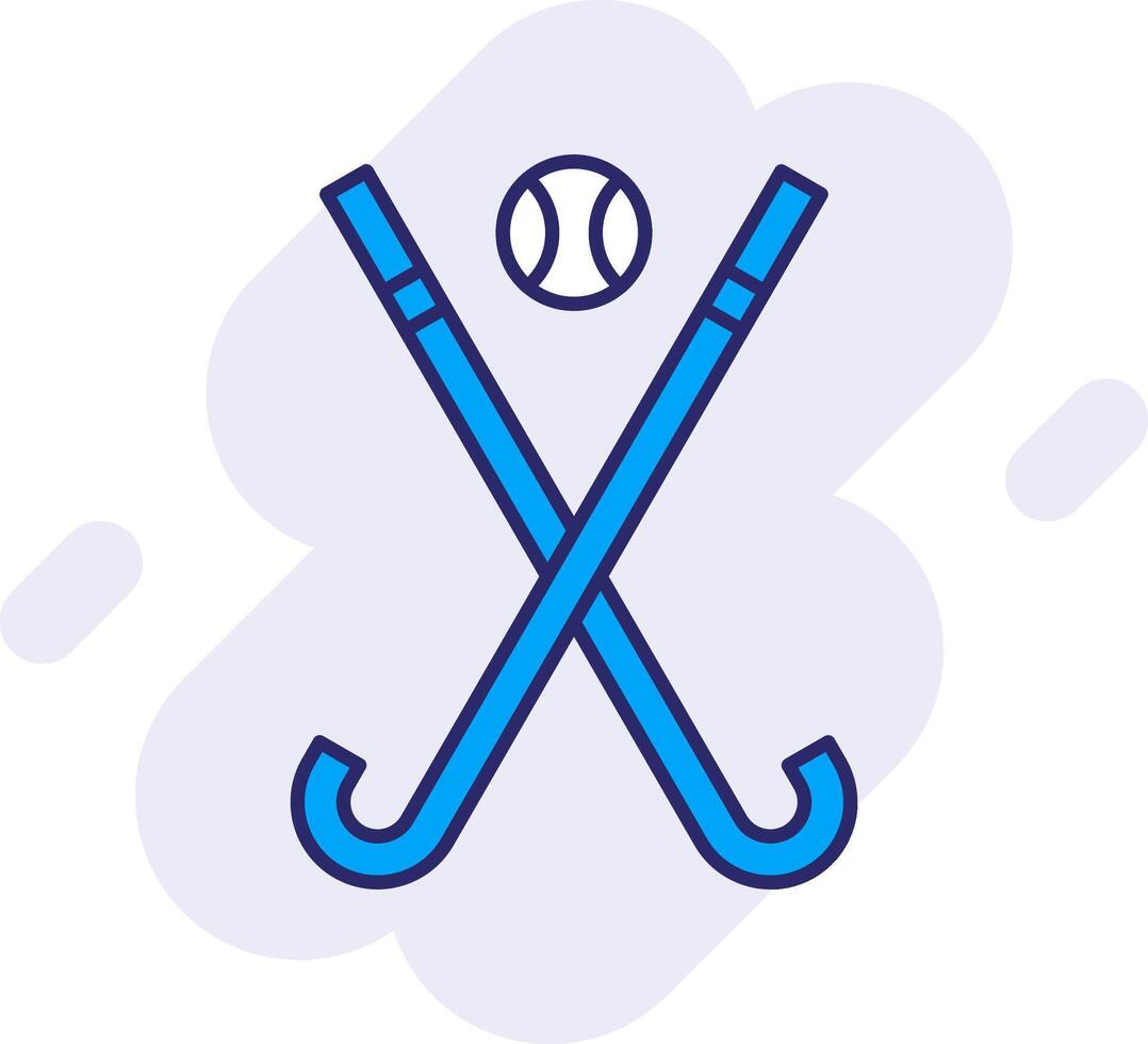 Hockey Line Filled Backgroud Icon vector