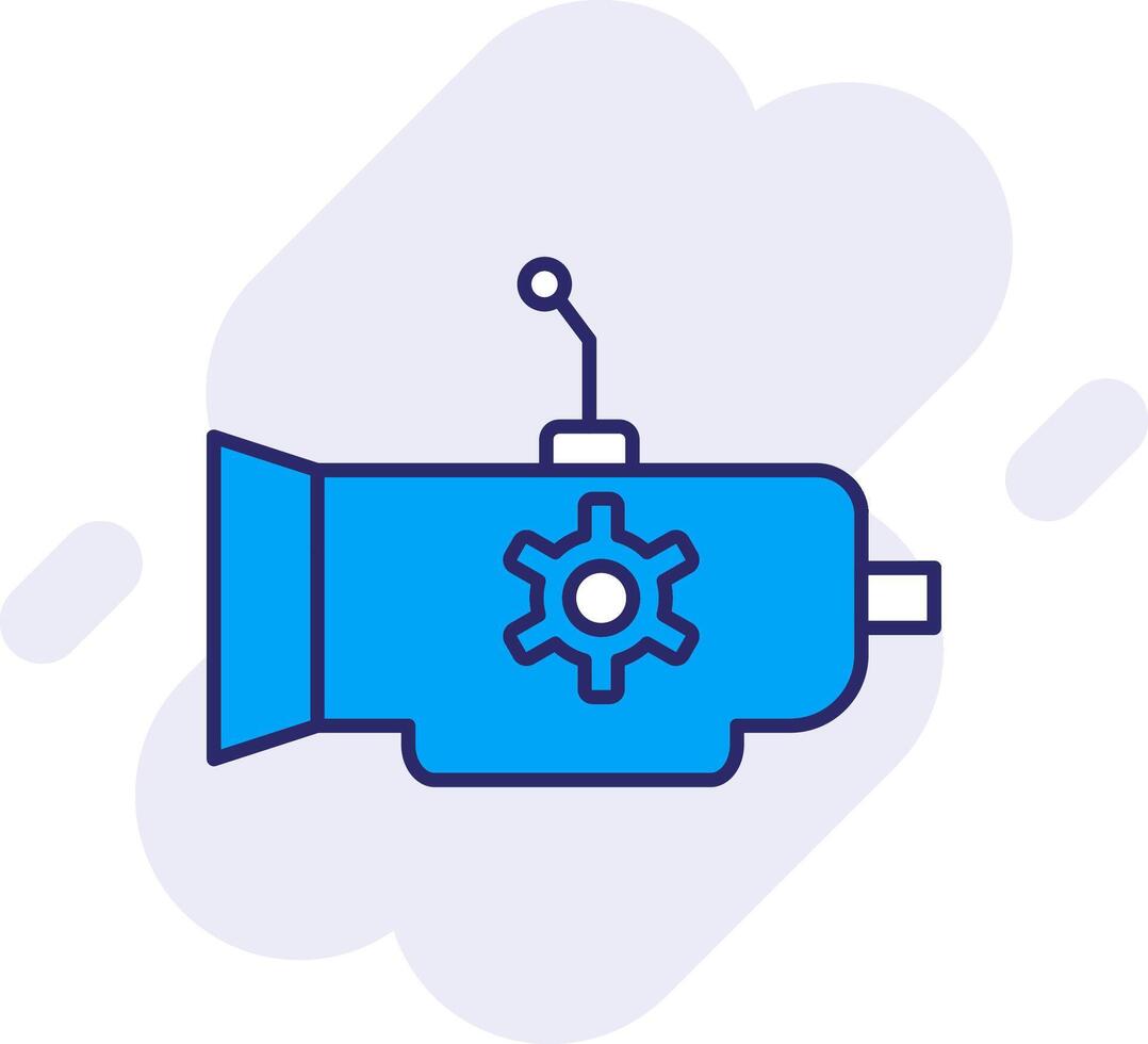 Gearbox Line Filled Backgroud Icon vector