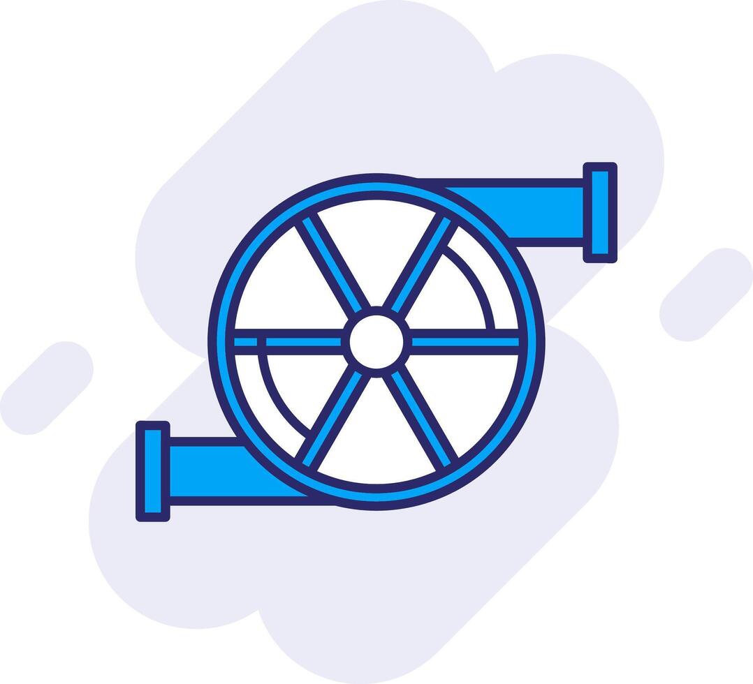 Turbo Line Filled Backgroud Icon vector