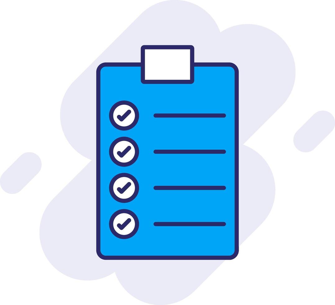 To Do List Line Filled Backgroud Icon vector