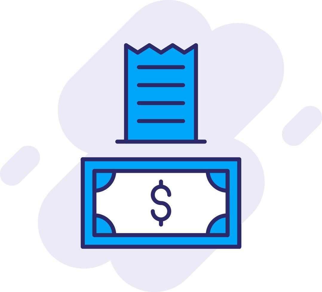 Payment Line Filled Backgroud Icon vector