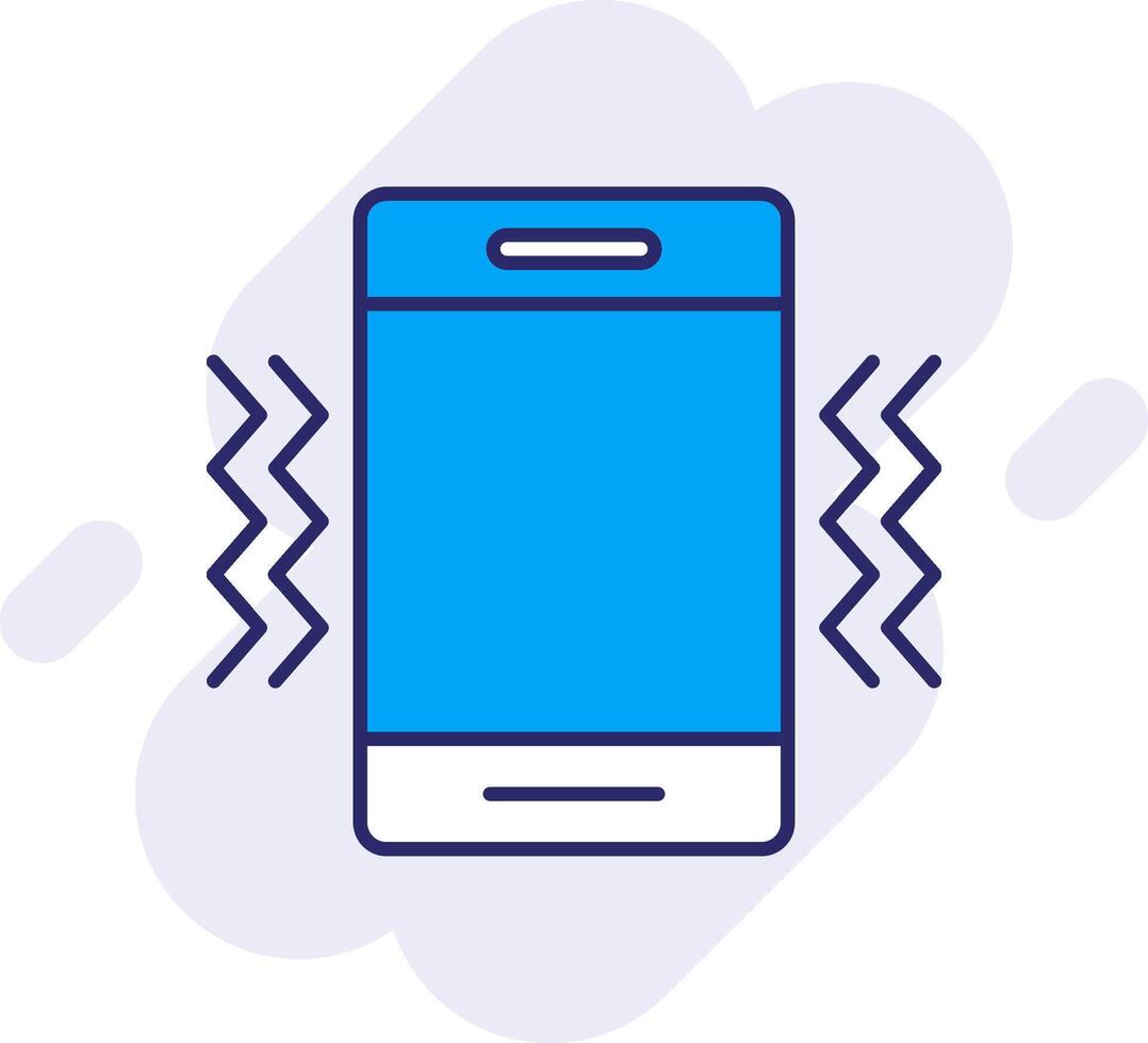 Vibration Line Filled Backgroud Icon vector