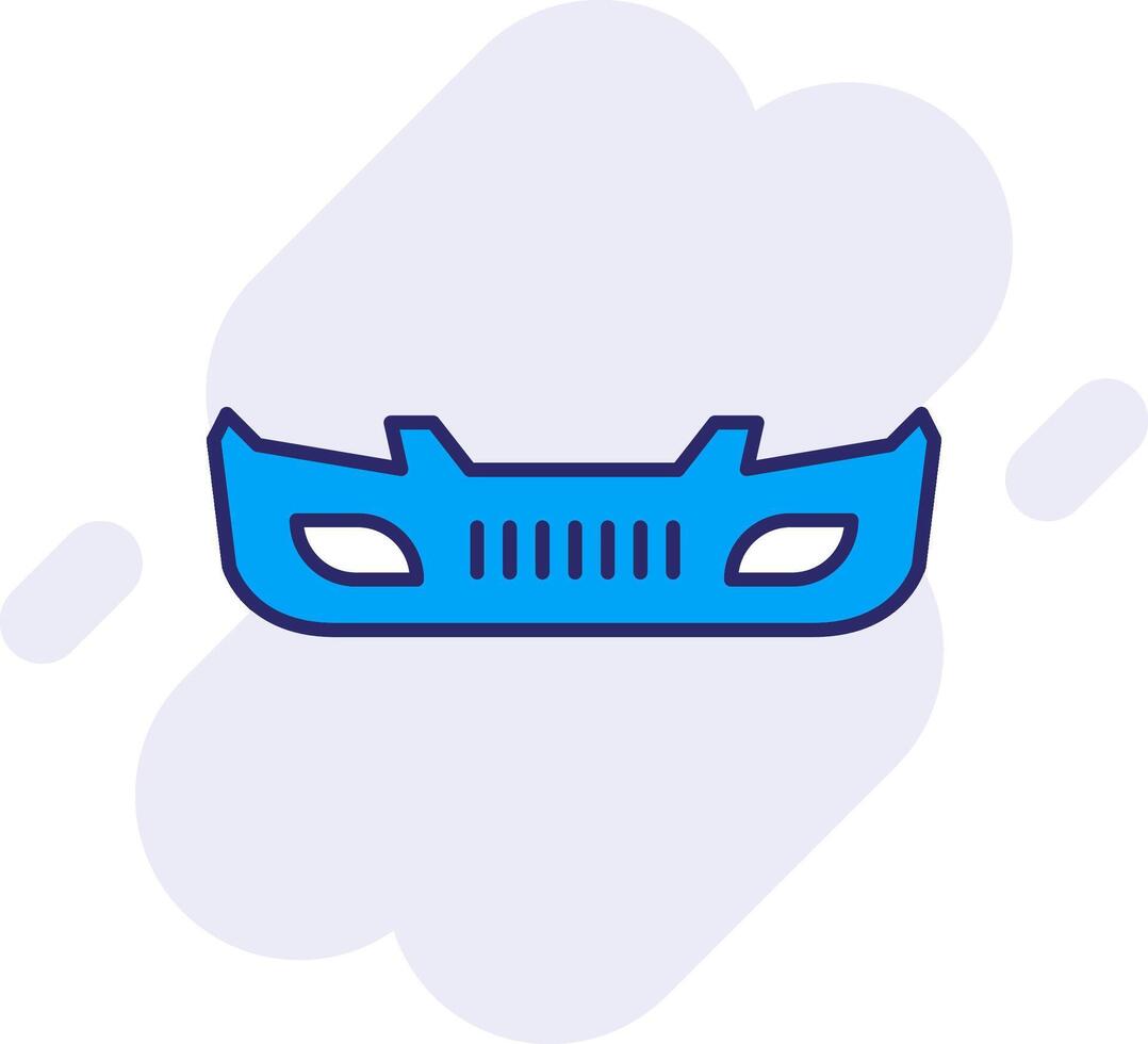 Bumper Line Filled Backgroud Icon vector