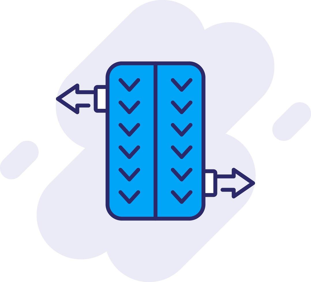 Wheel Alignment Line Filled Backgroud Icon vector