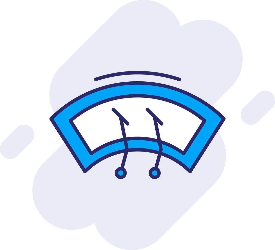 Wiper Line Filled Backgroud Icon vector