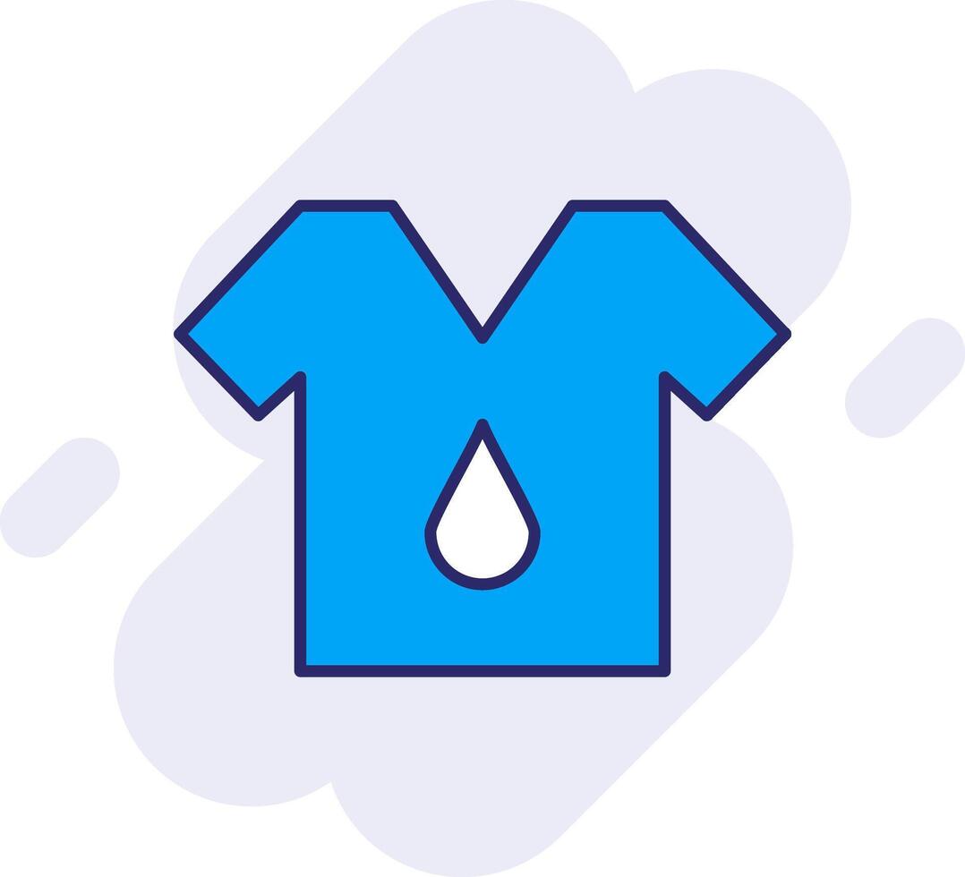 T Shirt Line Filled Backgroud Icon vector