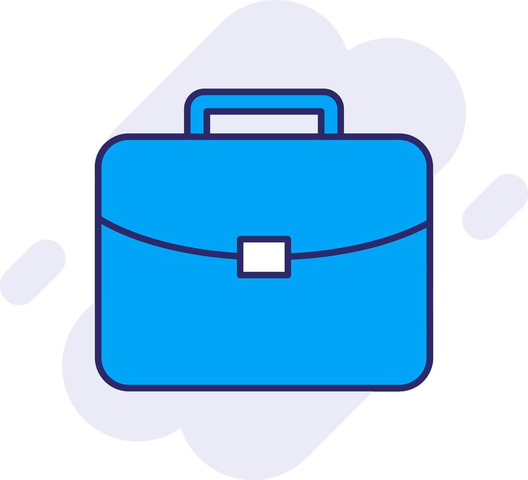 Brief Line Filled Backgroud Icon vector