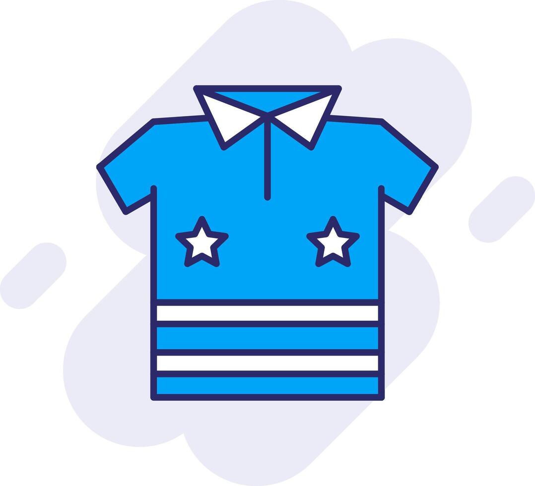 Shirt Line Filled Backgroud Icon vector