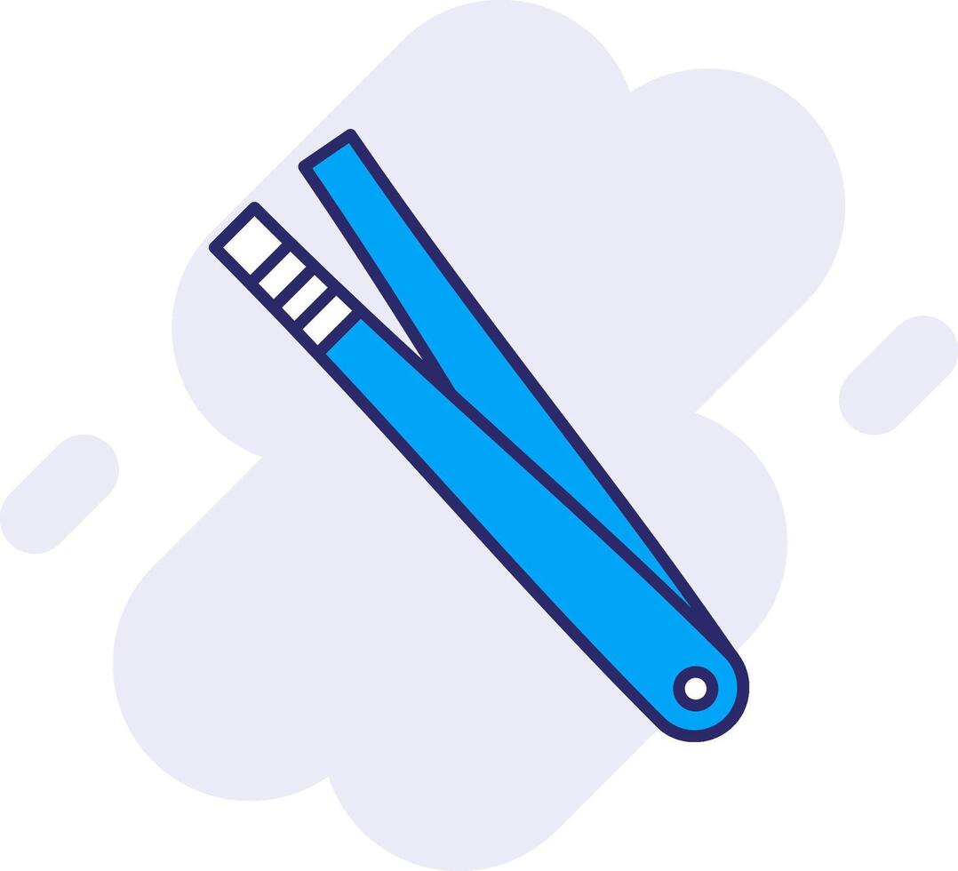 Tweezer Line Filled Backgroud Icon vector