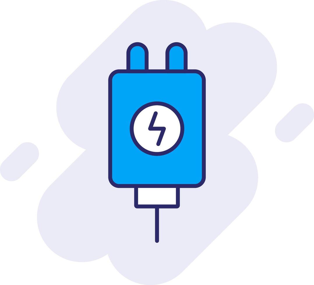 Adapter Line Filled Backgroud Icon vector