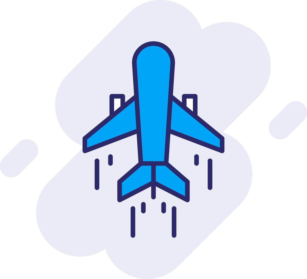 Air Transportation Line Filled Backgroud Icon vector