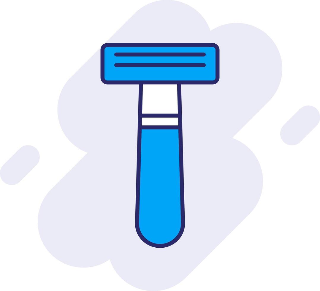 Shaving Razor Line Filled Backgroud Icon vector