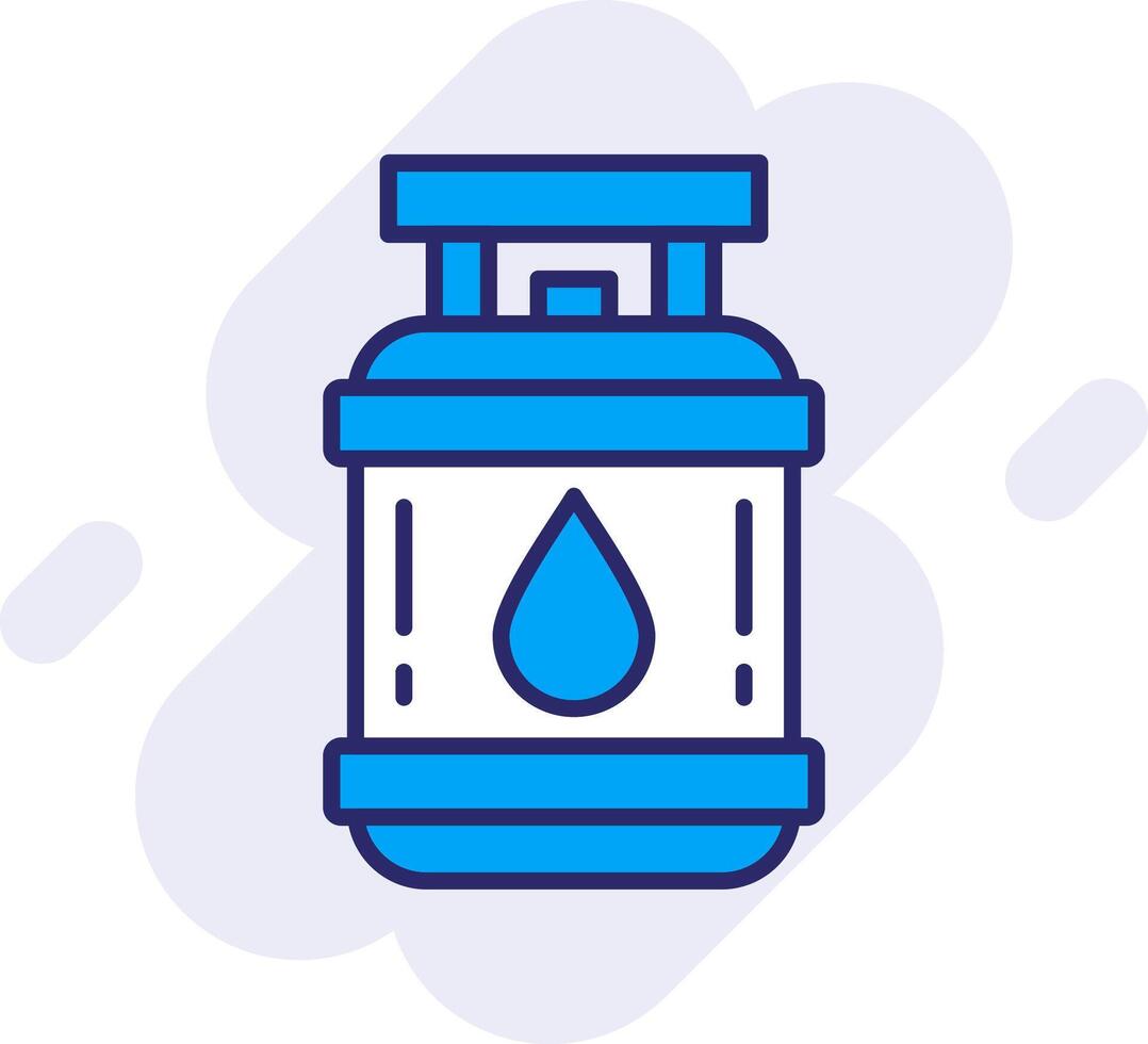 Propane Line Filled Backgroud Icon vector