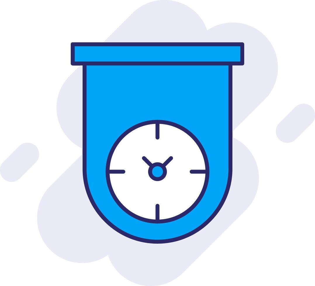 Kitchen Timer Line Filled Backgroud Icon vector