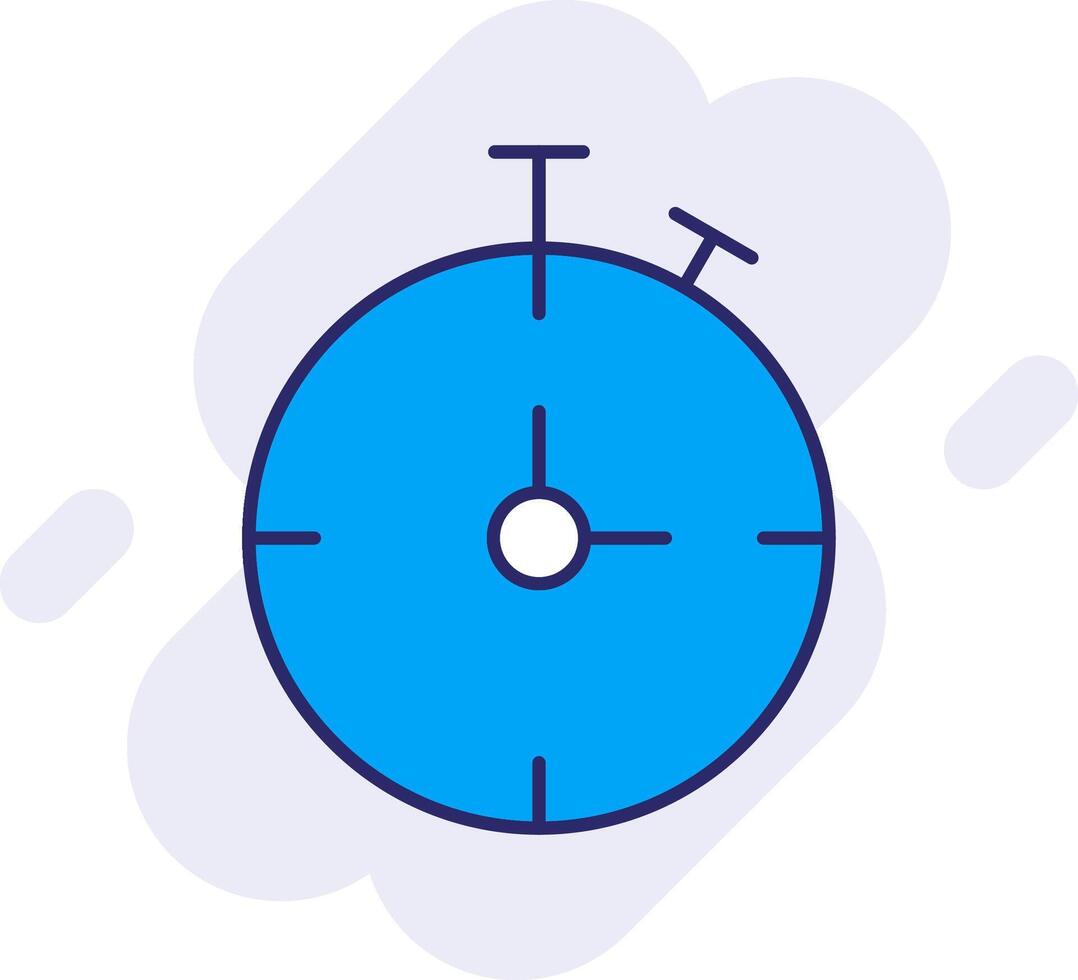 Chronometer Line Filled Backgroud Icon vector