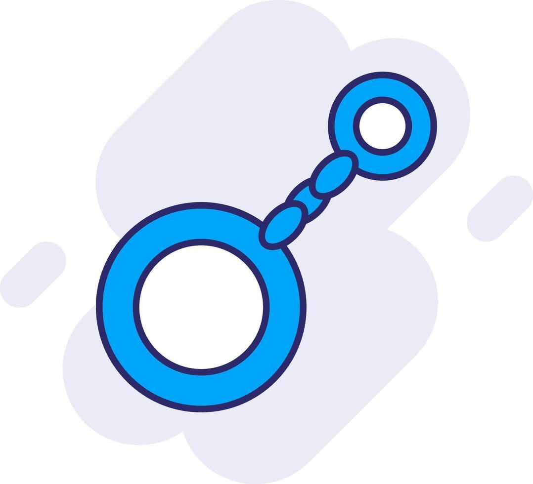 Key Chain Line Filled Backgroud Icon vector