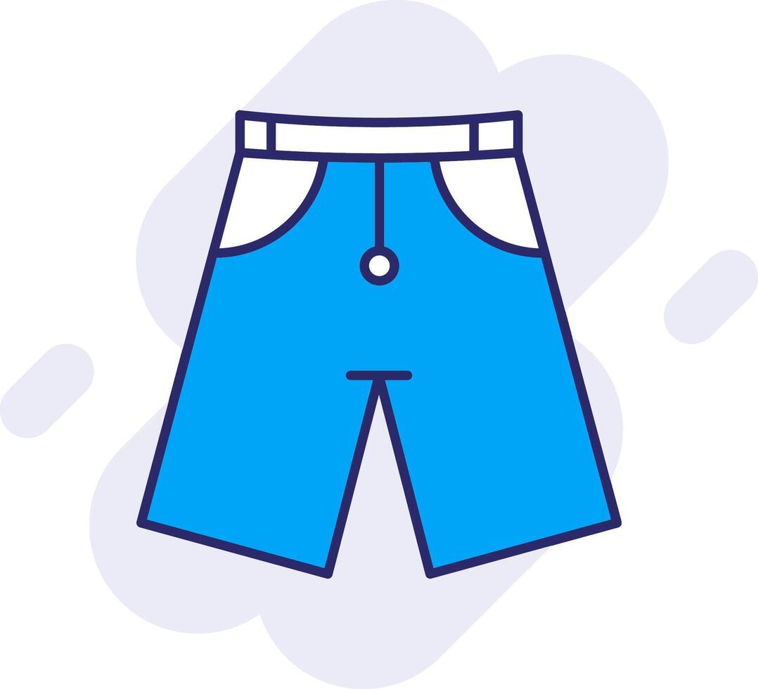 Shorts Line Filled Backgroud Icon vector